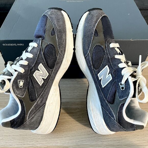 New Balance 993 Navy Blue Suede Casual Shoes GC993NW Women’s Size 7 - Picture 6 of 12
